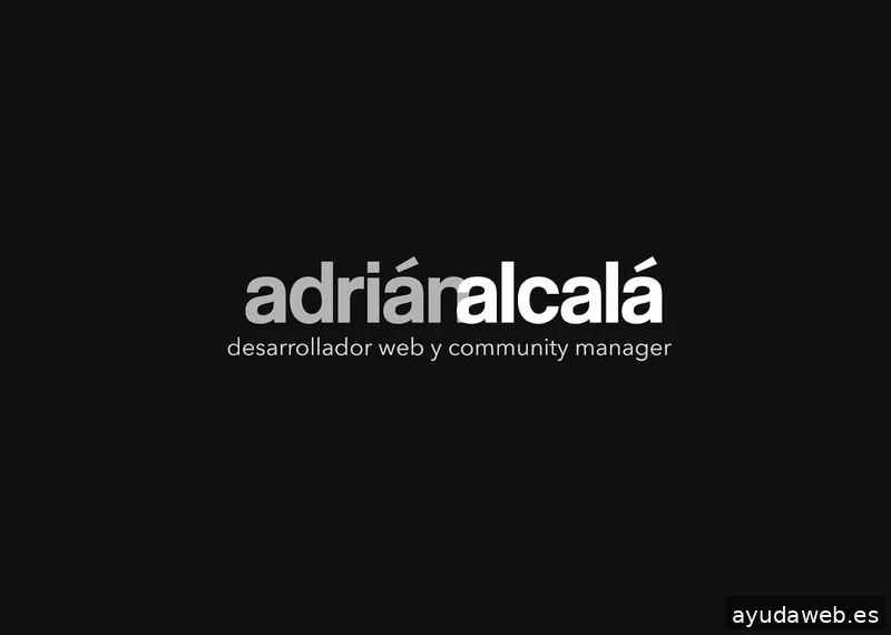 Adrián Alcalá - Paginas web Avanzadas