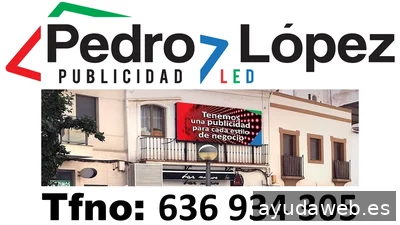 Pedro López Publicidad Led