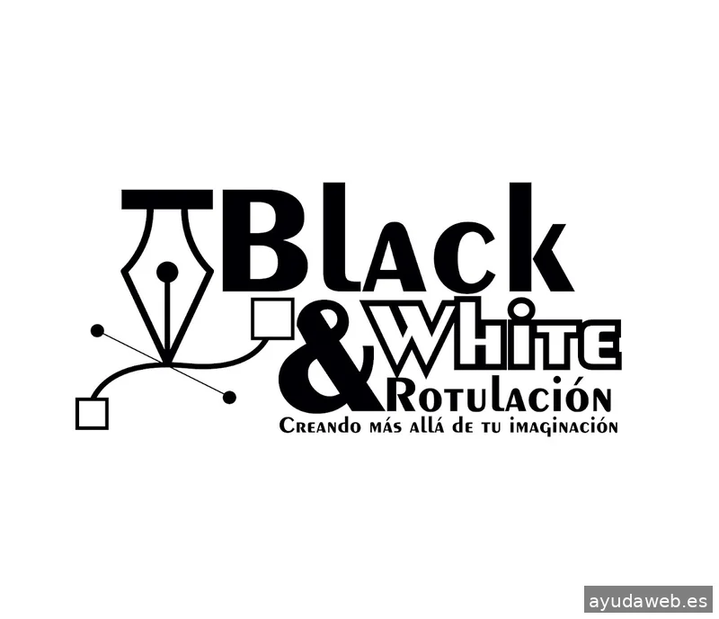 Black And White Rotulación