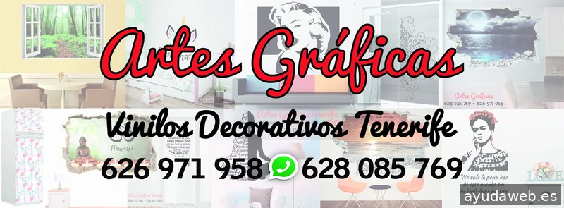 Artes Graficas - Vinilos - rotulos - cartelería - Lonas publicitarias en Tenerife | Canarias