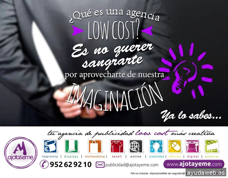 Ajotayeme, tu agencia de publicidad LowCost + Creativa