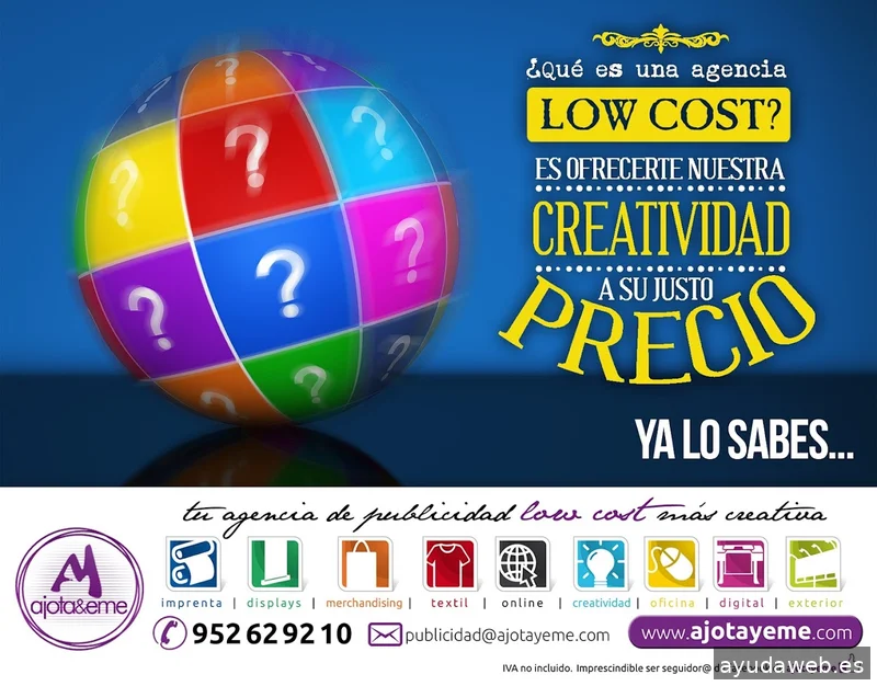 Ajotayeme, tu agencia de publicidad LowCost + Creativa