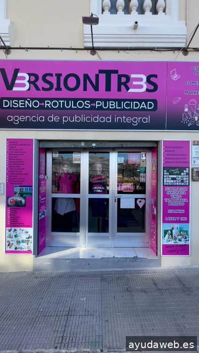 Version Tres | rótulos | carteles | Vinilos | publicidad