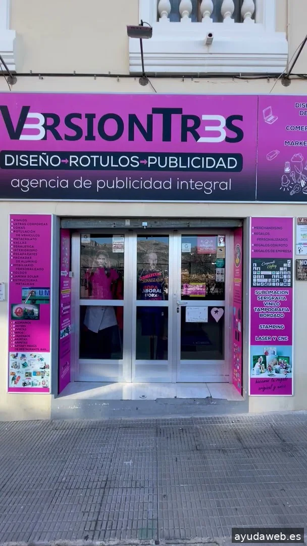 Version Tres | rótulos | carteles | Vinilos | publicidad