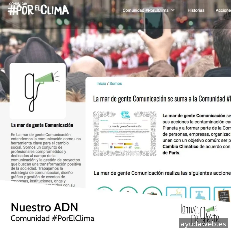 La mar de gente Comunicación