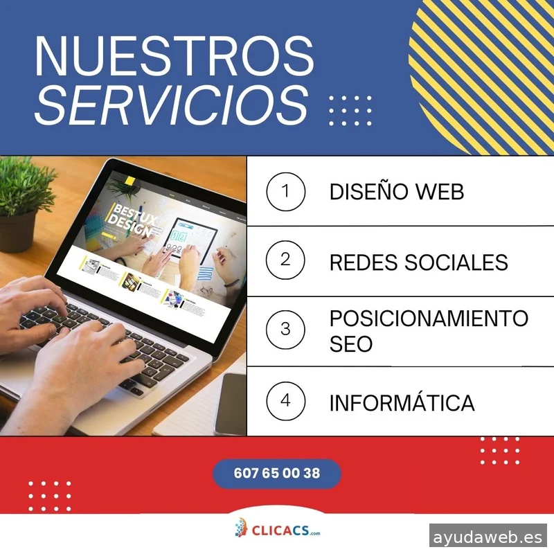 CLICACS.com | Diseño páginas Web Wordpress, SEO y Gestión de Redes Sociales