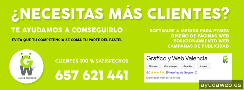 Gráfico y Web Valencia, Agencia de diseño Web