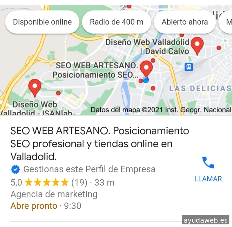 SEO WEB ARTESANO