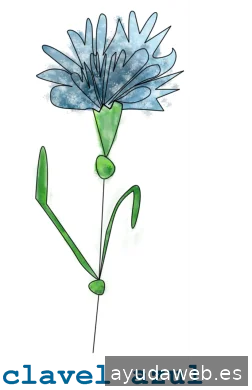 clavel azul