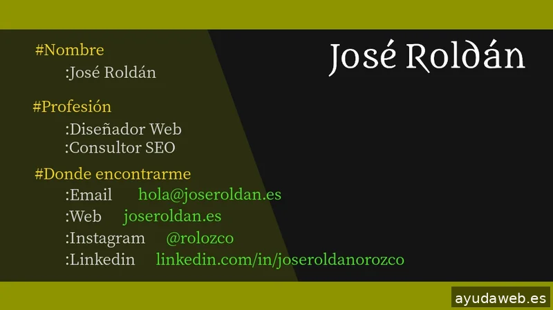 José Roldán Diseño Web y SEO