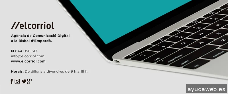 El Corriol - Diseño páginas web
