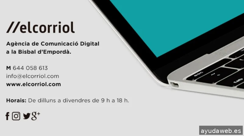 El Corriol - Diseño páginas web