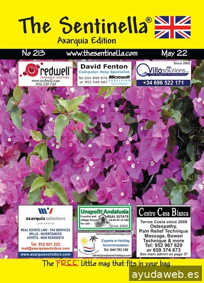 The Sentinella Advertising Magazine For Axarquia