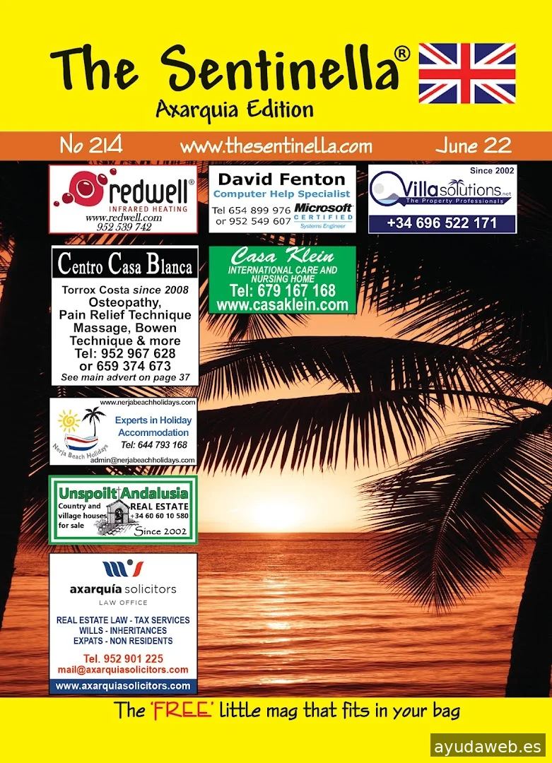 The Sentinella Advertising Magazine For Axarquia