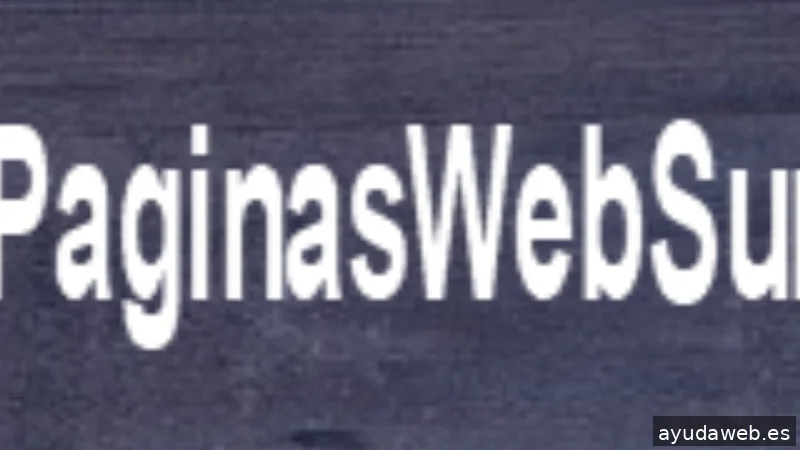 Páginas Web Sur