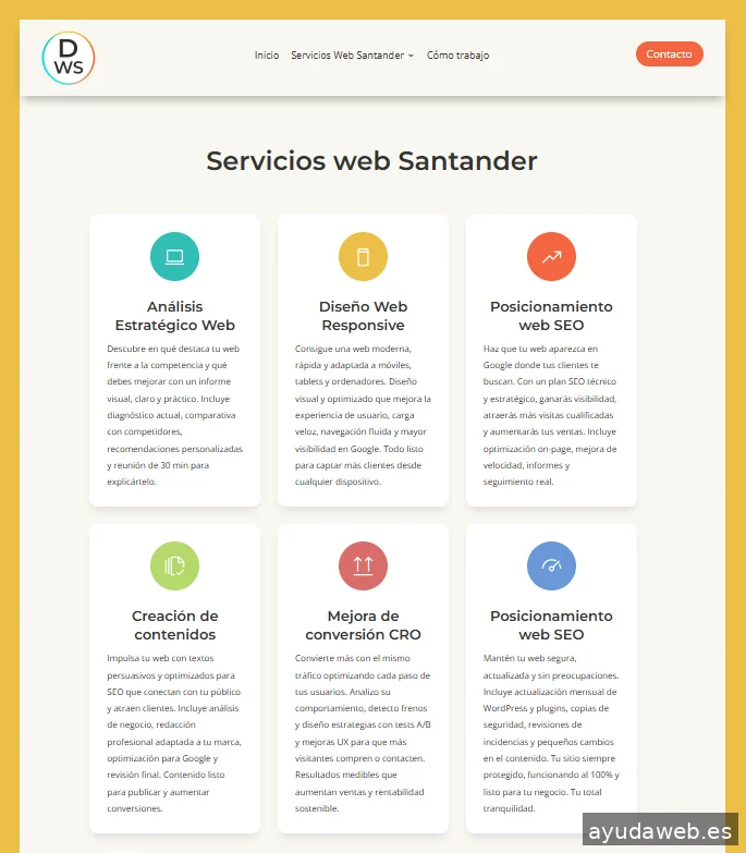 Diseño Web Santander - David Gil