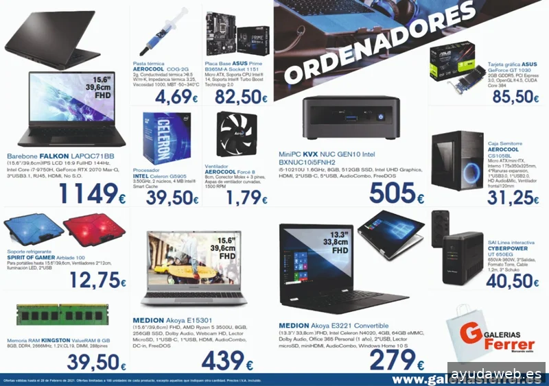 INFORMATICA TELEFONIA ELECTRODOMESTICOS DESCANSO FERRER