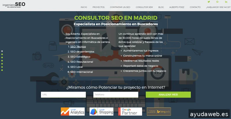 Consultor SEO en Madrid - albertofdez.com