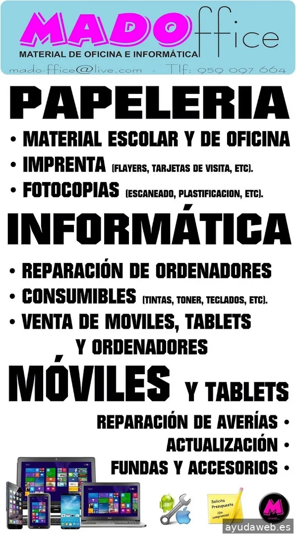 Madoffice - Reparación de Móviles, tablets y ordenadores
