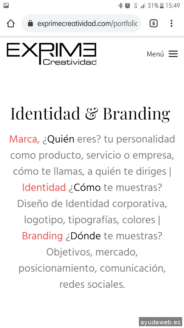 Exprime Creatividad | Estudio Diseño WEB & marketing digital
