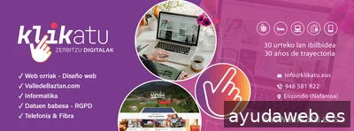 DISEÑO WEB NAVARRA | KLIKATU Zerbitzu digitalak