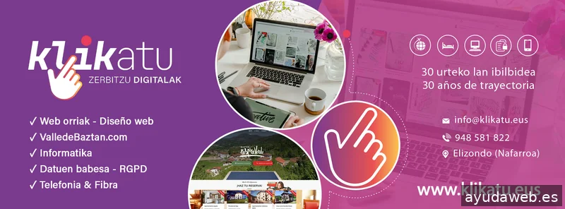 DISEÑO WEB NAVARRA | KLIKATU Zerbitzu digitalak