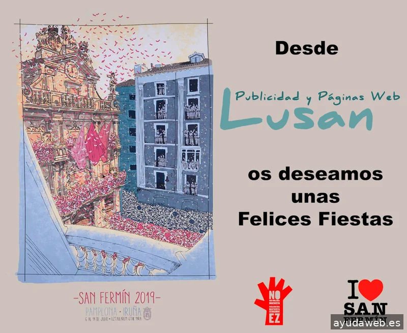Lusan Publicidad y Páginas Web Pamplona. Diseño Web