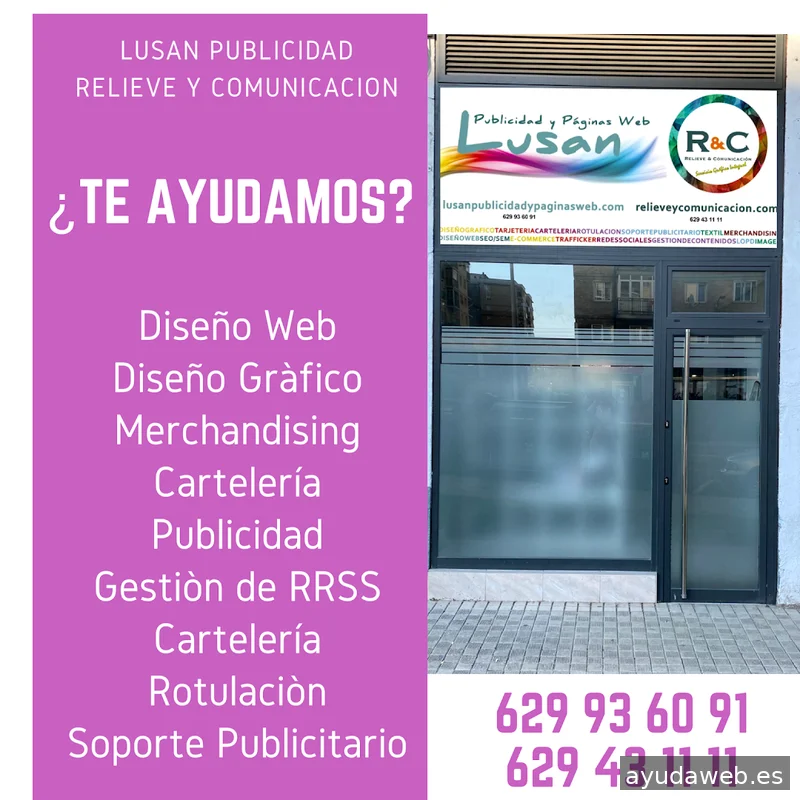 Lusan Publicidad y Páginas Web Pamplona. Diseño Web