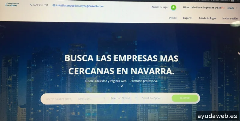 Lusan Publicidad y Páginas Web Pamplona. Diseño Web