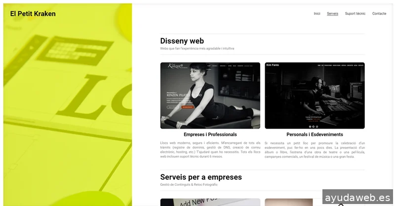 El Petit Kraken – Disseny web