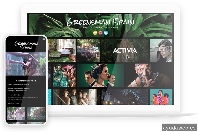 Webísimo - Alexandra Tribute, English-Speaking Web Designer Barcelona