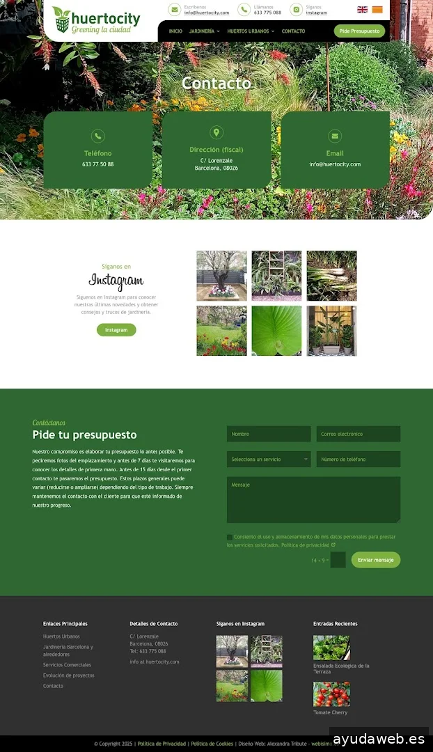 Webísimo - Alexandra Tribute, English-Speaking Web Designer Barcelona