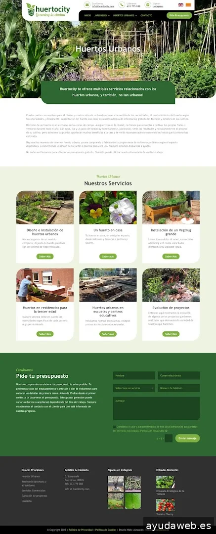 Webísimo - Alexandra Tribute, English-Speaking Web Designer Barcelona