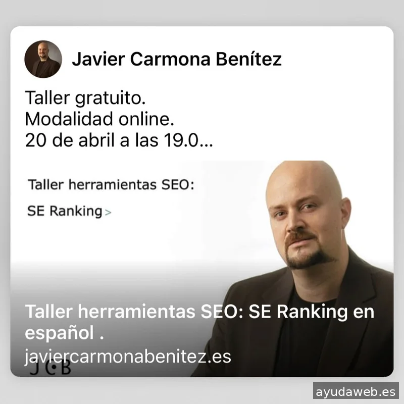Consultor SEO Javier Carmona Benítez