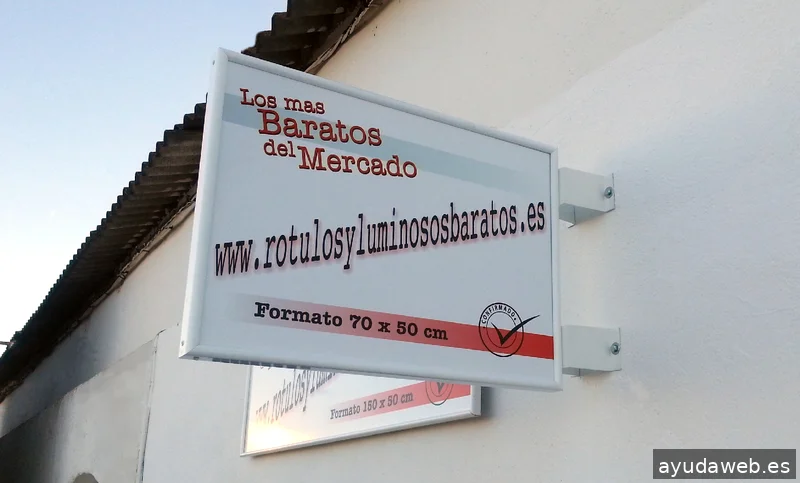 Rótulos y luminosos baratos