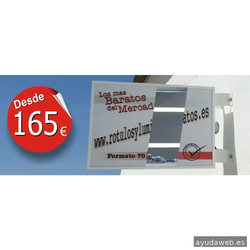 Rótulos y luminosos baratos