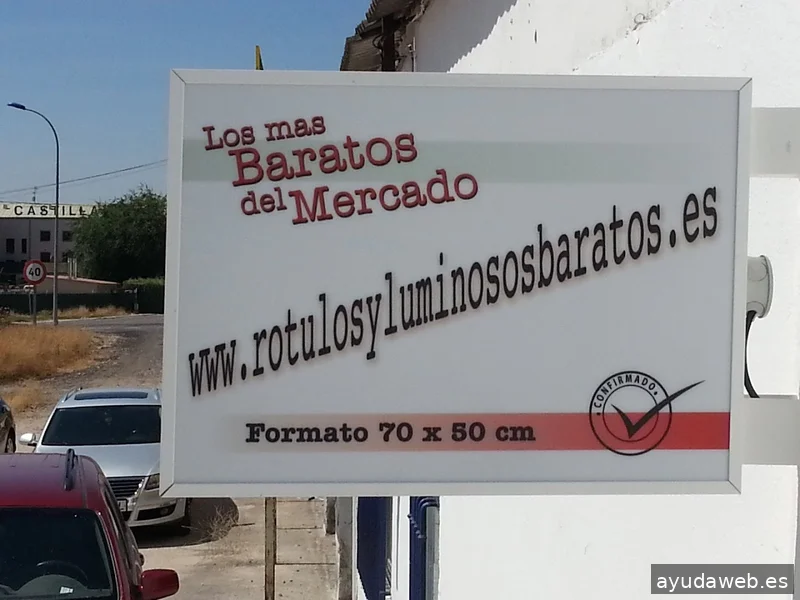 Rótulos y luminosos baratos