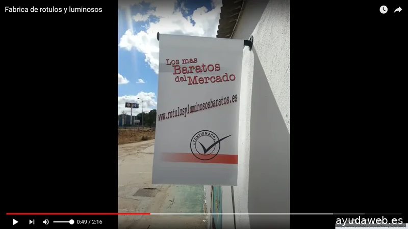 Rótulos y luminosos baratos