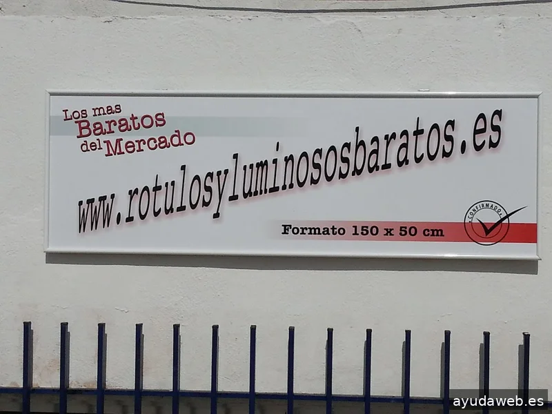 Rótulos y luminosos baratos
