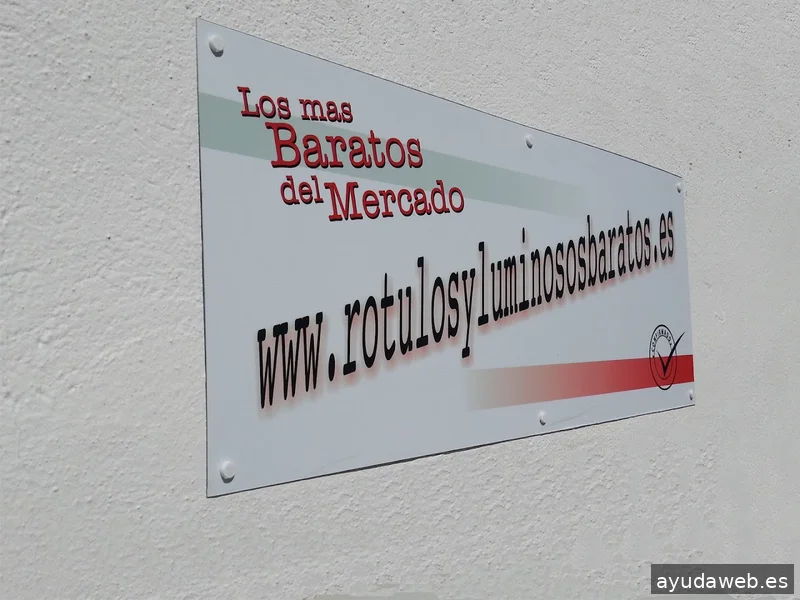 Rótulos y luminosos baratos