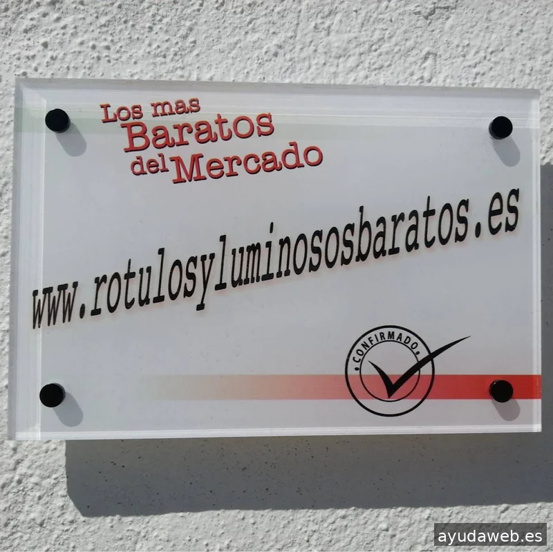 Rótulos y luminosos baratos