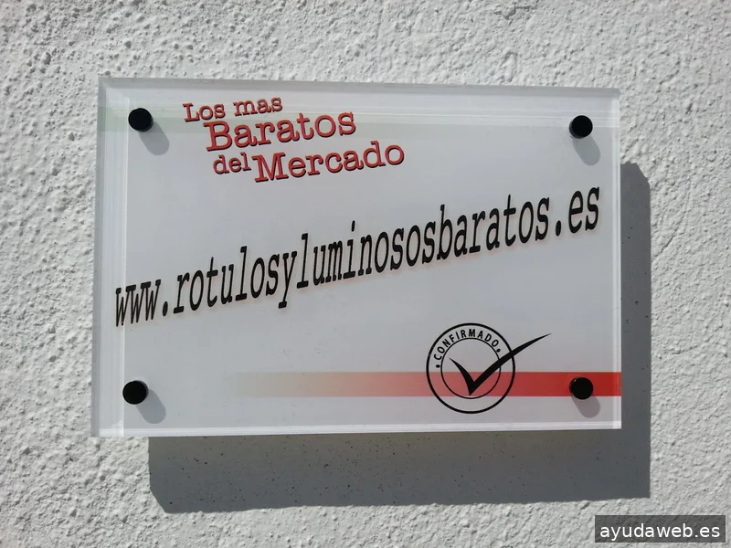 Rótulos y luminosos baratos