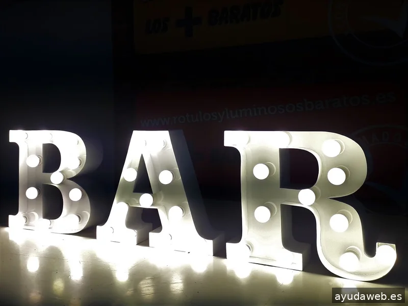 Rótulos y luminosos baratos