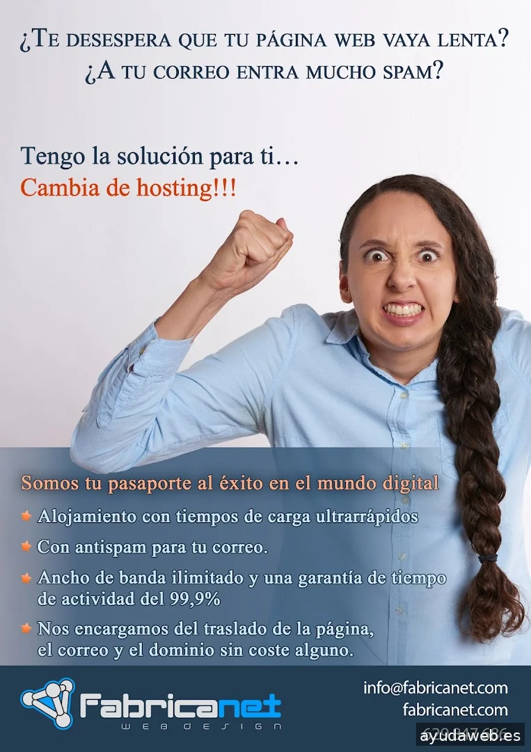 Crear página web, FabricaNet Web Design SL
