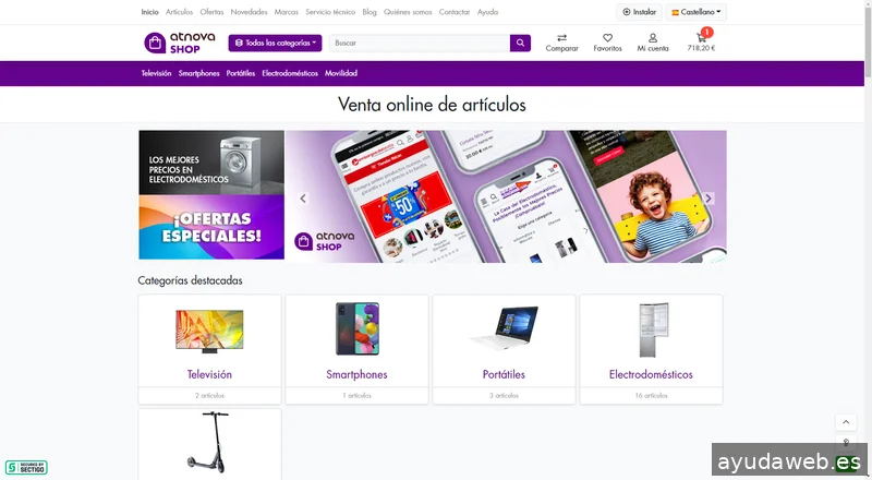 Atnova - Software de eLearning y plataforma eCommerce