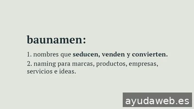 baunamen | Naming | Creación de nombres