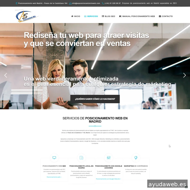 As Posicionamiento Web. Tu agencia SEO en Madrid
