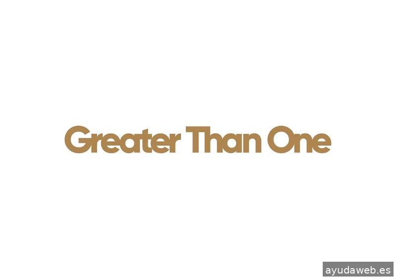 GREATER THAN ONE EUROPE