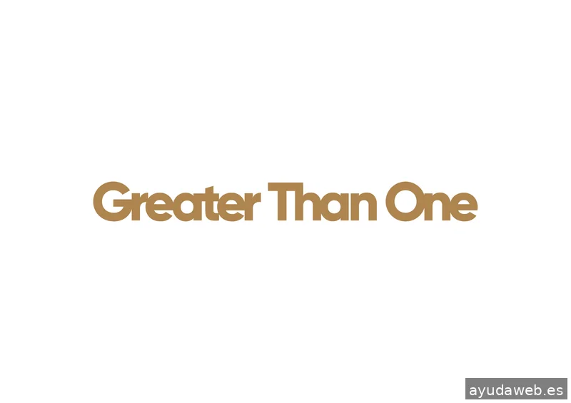 GREATER THAN ONE EUROPE