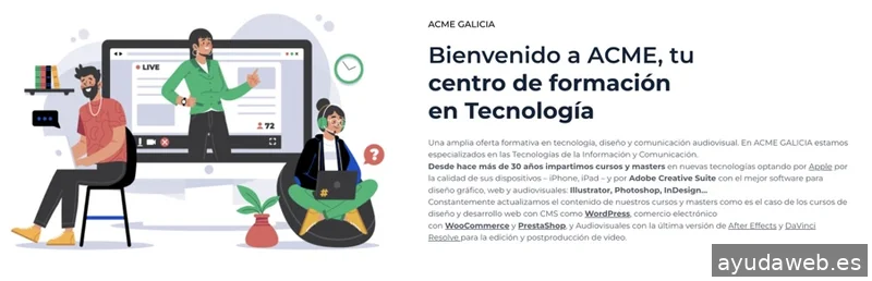 Acme Galicia. Centro de Formación en Nuevas Tecnologías